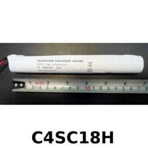 4 Cell Sub-C Straight 1800mAh 4.8V Battery